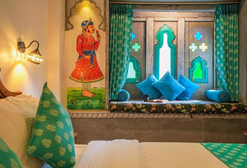 带大床的复式套间, Aaj Haveli   Lake Facing Boutique Hotel By Levelup Hotels