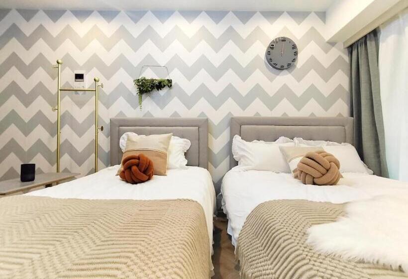 Appartamento 1 Camera da Letto con Balcone, G23新宿最中心 東新宿站5分 Shinjuku Center 5 Mins To Station, Max 3p 新宿 涉谷 表参道 池袋 上野 代代木 银座 原宿