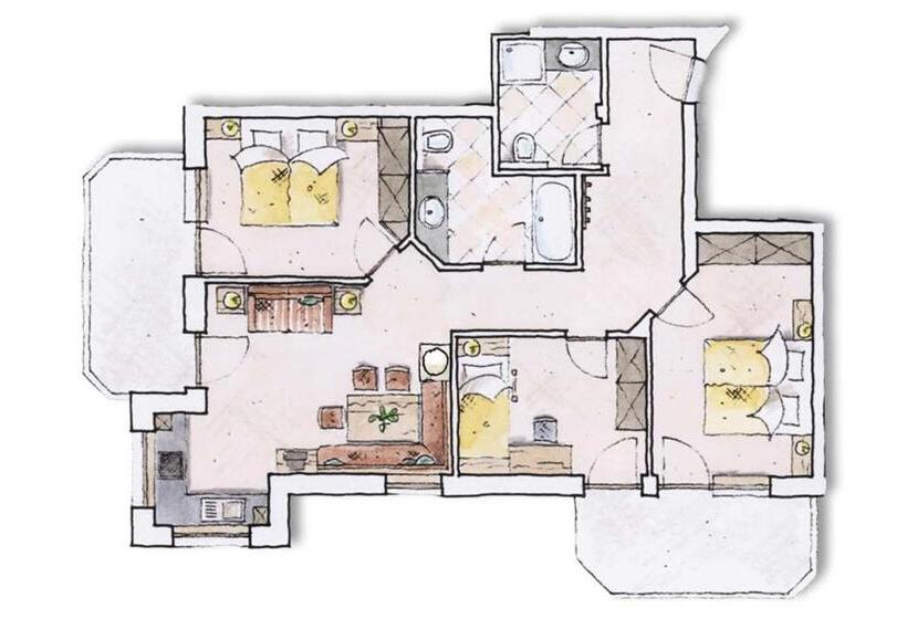 ３ベッドルームのスーペリアアパートメント, Aparthotel Stacherhof