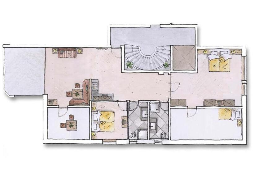 1침실 펜트하우스 아파트, Aparthotel Stacherhof