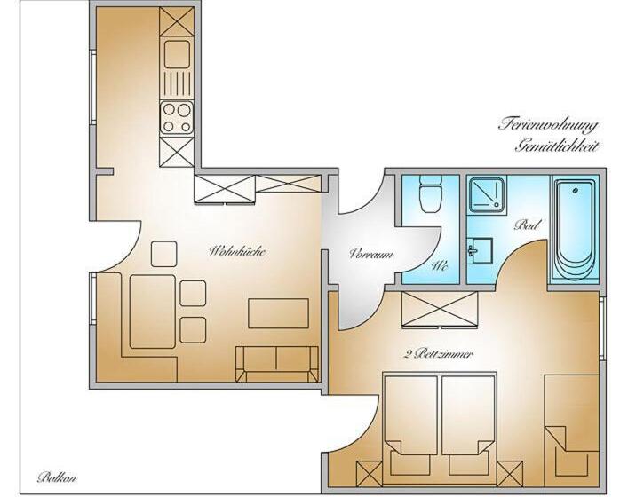 Апартаменты 1 Спальня, Gästehaus Herrmann
