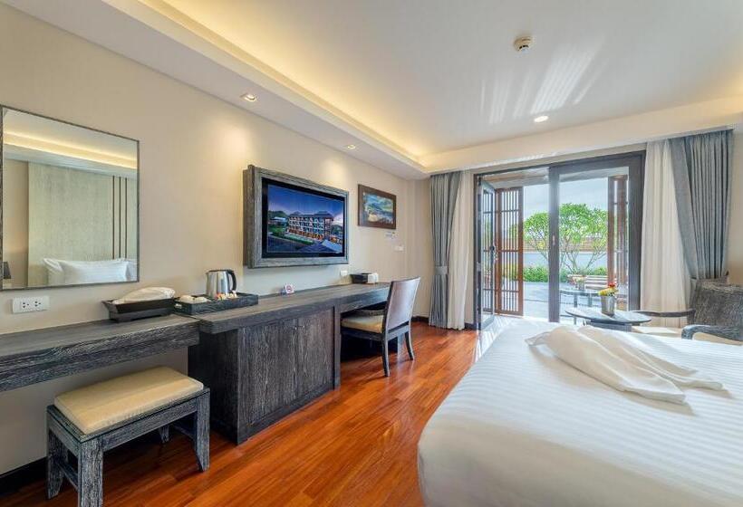 اتاق استاندارد با چشم‌انداز استخر, Treepana Boutique Hotel, Huahin