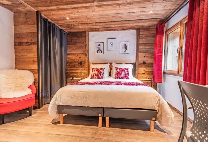اتاق استاندارد با چشم‌انداز کوهستان, Chalet Charming B And B