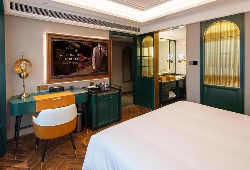 스탠다드 룸 퀸사이즈 침대, Elite Hotel Taikoo Hui Plaza Guangding Metro Station Branch   Free Shuttle Bus To Canton Fair Comple