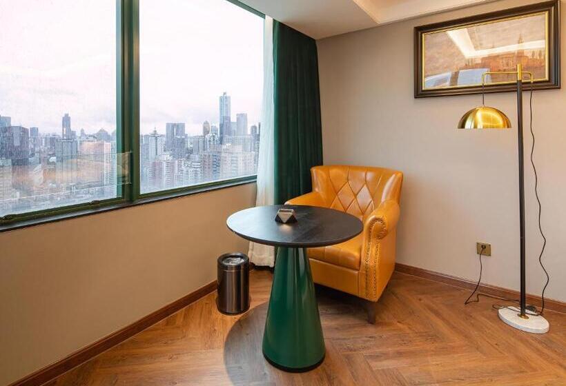 스탠다드 룸 퀸사이즈 침대, Elite Hotel Taikoo Hui Plaza Guangding Metro Station Branch   Free Shuttle Bus To Canton Fair Comple