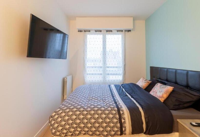 اتاق استاندارد با بالکن, Le Beau Refuge Parisien De Cergy   Parisian Modern Flat At Cergy
