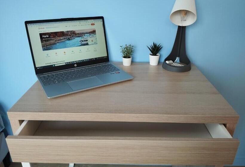 اتاق استاندارد با بالکن, Le Beau Refuge Parisien De Cergy   Parisian Modern Flat At Cergy