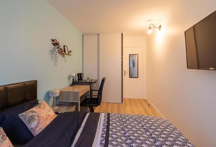 اتاق استاندارد با بالکن, Le Beau Refuge Parisien De Cergy   Parisian Modern Flat At Cergy