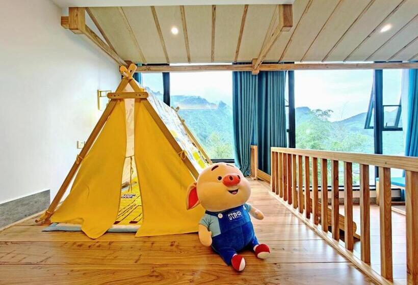 Номер Стандарт 2 Двуспальные Кровати, Zhangjiajie Qiquan Vacation B&b