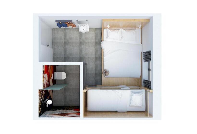 غرفة قياسية رباعية, Bunk Hostel Utrecht