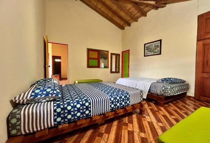 Номер Стандарт 2 Двуспальные Кровати, Residencia Artistica Y Hostal Los Colores