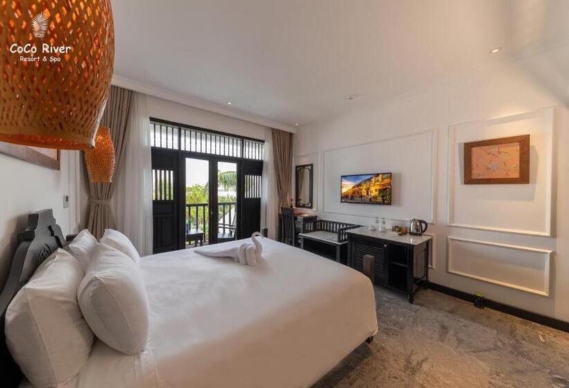 اتاق لوکس با چشم‌انداز دریا, Hoi An Coco River Resort & Spa
