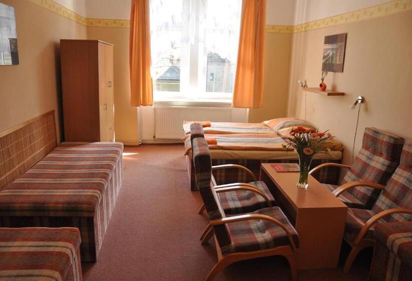家庭房间共用浴室, Hostel Děčín