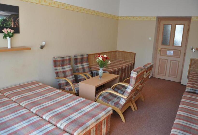 家庭房间共用浴室, Hostel Děčín