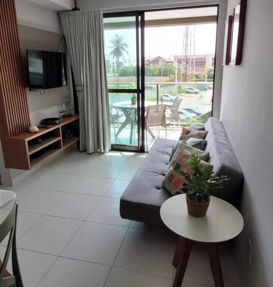 带2个卧室的公寓, Flat Mana Beach Muro Alto