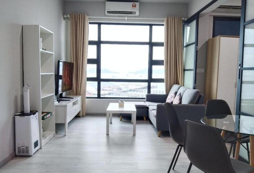 Апартаменты 1 Спальня Вид на Море, Jesselton Quay Sea View