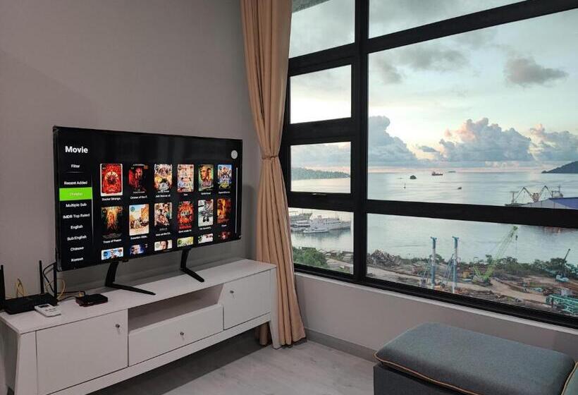 Апартаменты 1 Спальня Вид на Море, Jesselton Quay Sea View