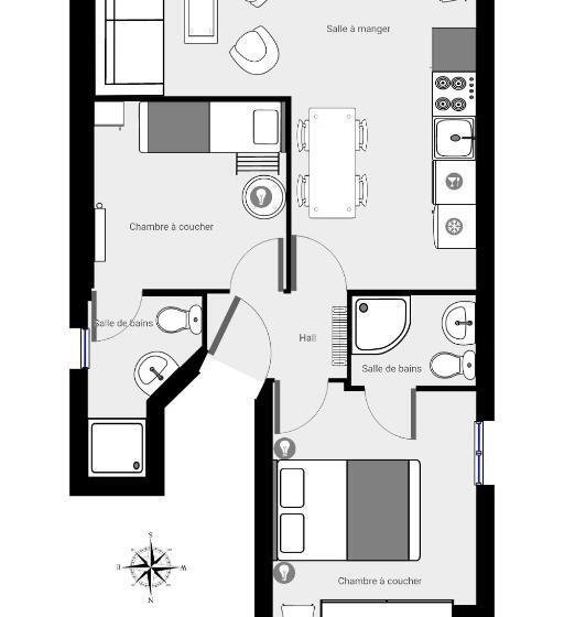 Апартаменты 1 Спальня Вид на Бассейн, Les Suites De L Alvertonne