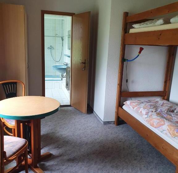 חדר סטנדרד יחיד חדר אמבטיה משותף, Monteurzimmer Alte Schule Heberndorf 1