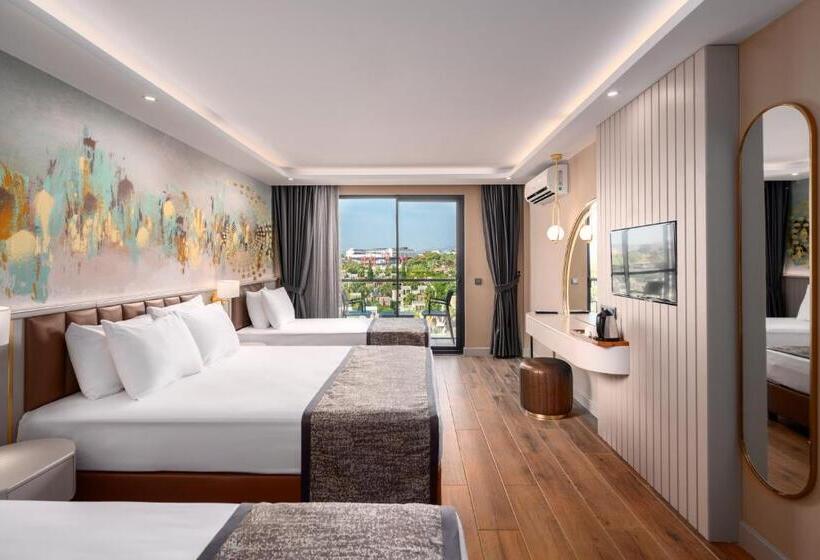 اتاق استاندارد سه تخته با بالکن, Seaphoria Beach Hotel & Spa   By Mir Amor Ultra All Inclusive