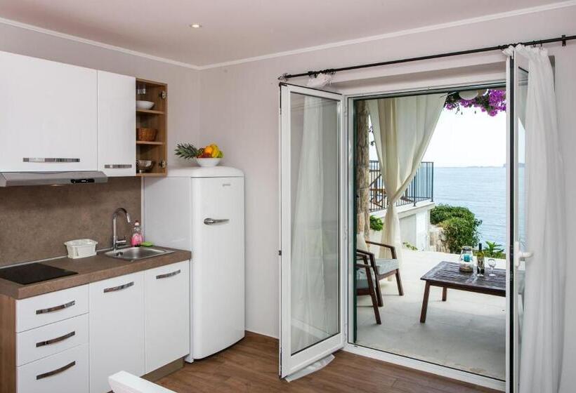 استودیوی استاندارد با چشم‌انداز دریا, Apartments Villa Mirjana