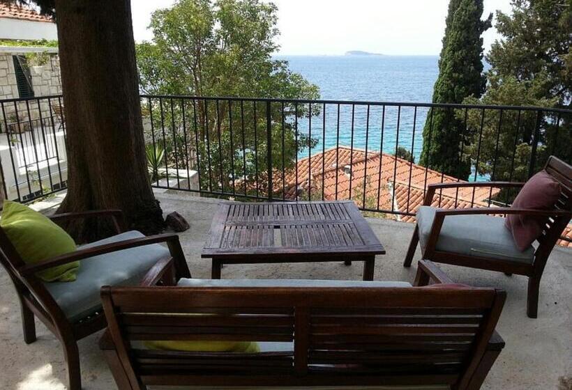 آپارتمان 1 خوابه با چشم‌انداز جانبی دریا, Apartments Villa Mirjana