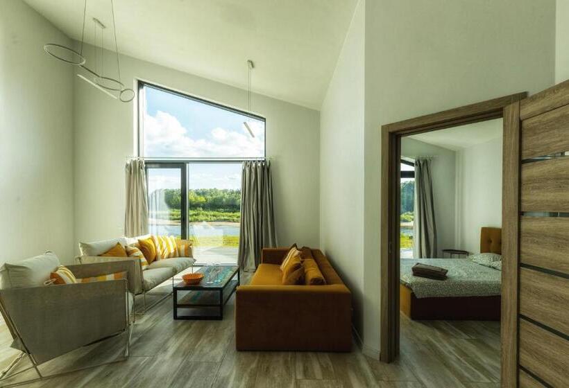 آپارتمان 1 خوابه, Gaujaclub   2 And 3 Room Design Lofts Riverside