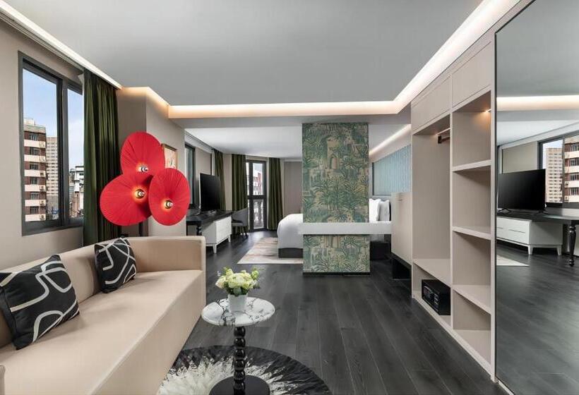 اتاق استاندارد با چشم‌انداز, Jinglai Bushe Hotel Bund Nanjing West Road Shanghai