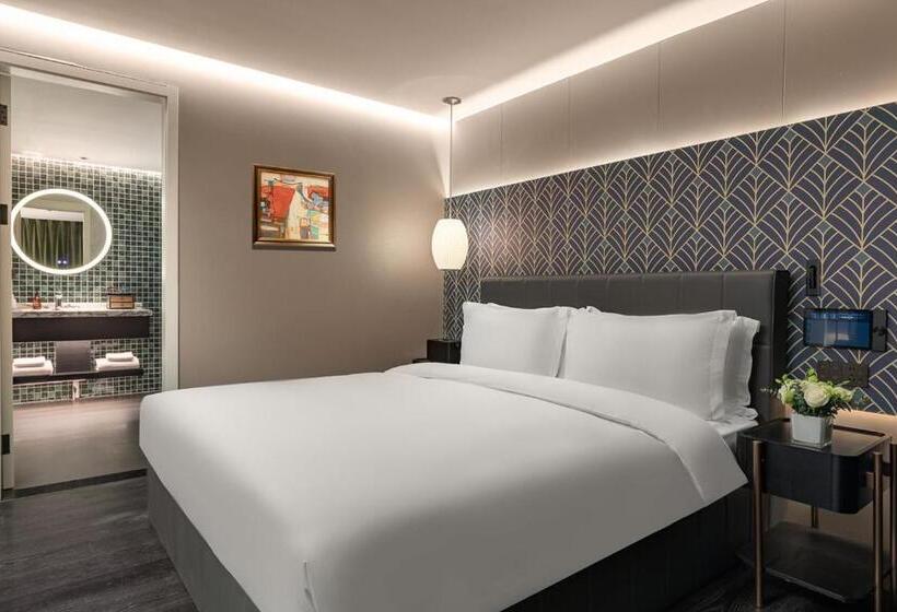 اتاق لوکس با تخت بزرگ, Jinglai Bushe Hotel Bund Nanjing West Road Shanghai