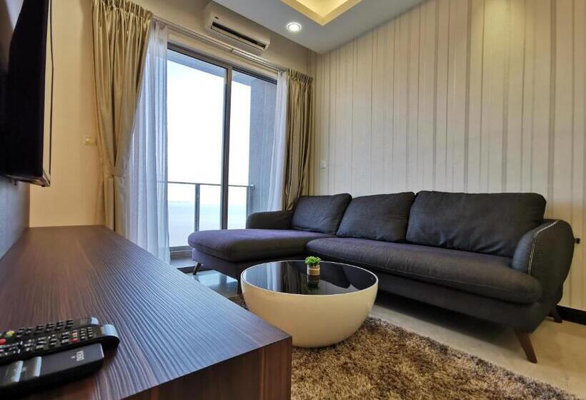 آپارتمان 1 خوابه با چشم‌انداز دریا, Thermospace Silverscape A 19 01 Melaka City