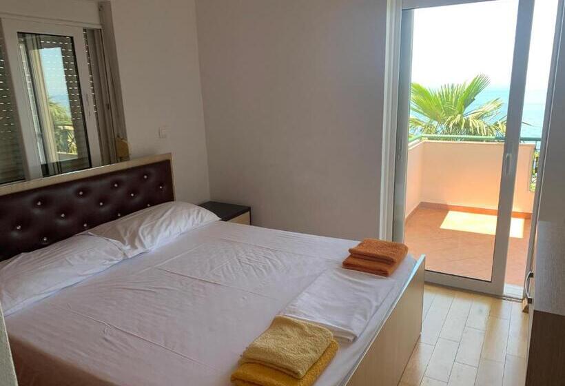 اتاق سه نفره دلوکس با چشم‌انداز دریا, Sunshine Guesthouse Dhermi