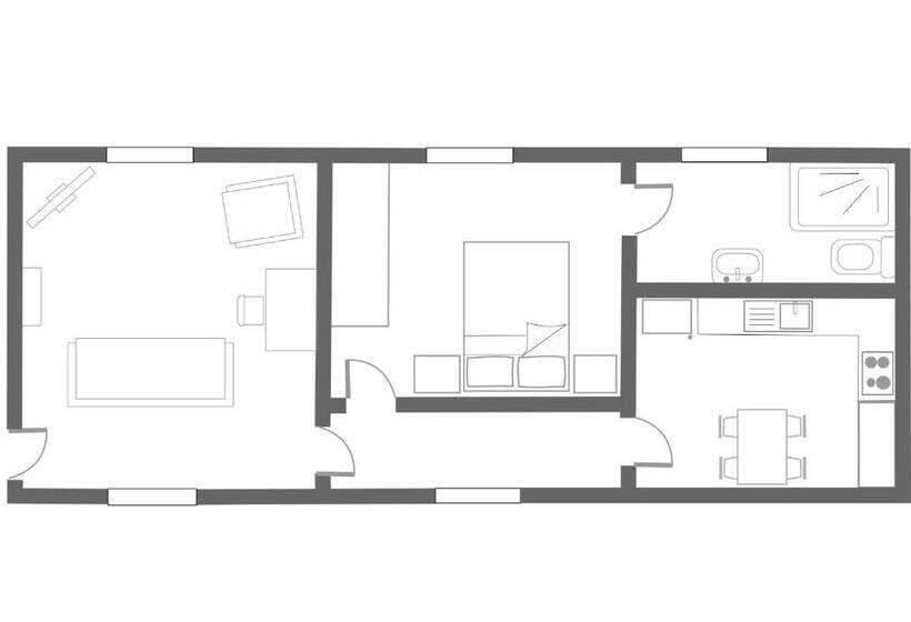 Апартаменты Deluxe 1 Спальня, Eagle House   Award Winning B&b And Apartment