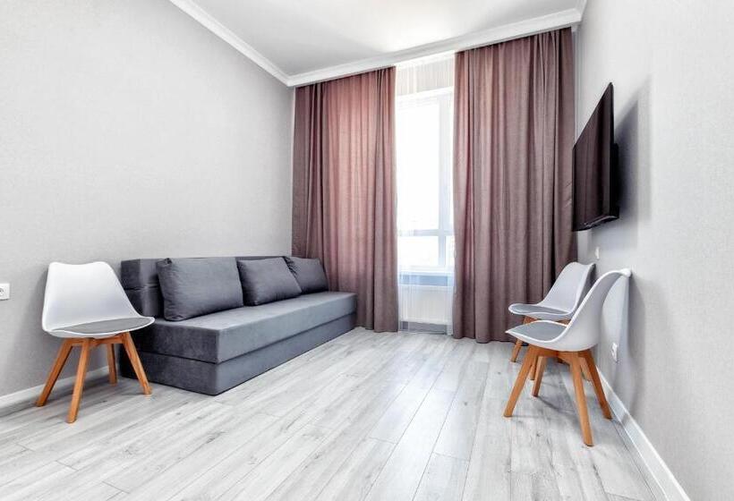 آپارتمان سوپریور 2 خوابه, Tengri City Jassyl, апарт номер 2 х комнатная