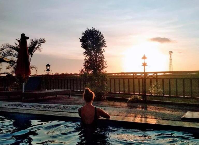 Номер Стандарт Вид на Море с Балконом, Villa Pucak Lestari Pandawa Bali