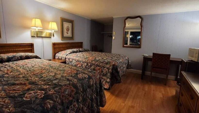 Номер Стандарт 2 Двуспальные Кровати, Tallwood Motel Wells