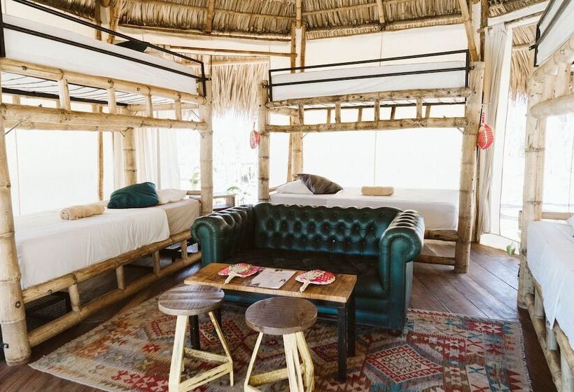 共用房间的床, Dreamsea Surf Resort Nicaragua