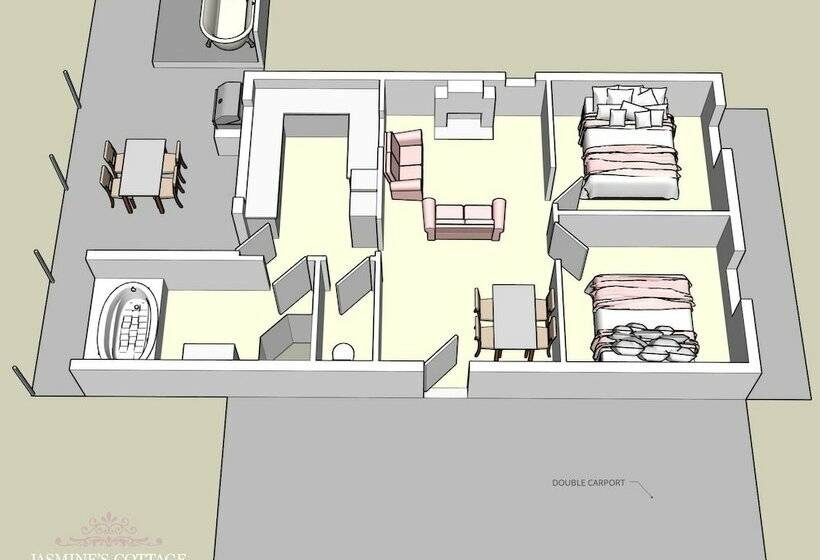Дом 2 Спальни, Jasmine S Cottage