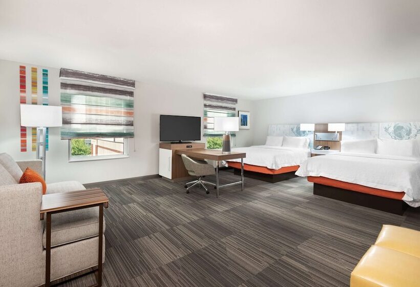 ダブルベッドのスタンダードスタジオ, Hampton Inn & Suites Atlanta Buckhead Place