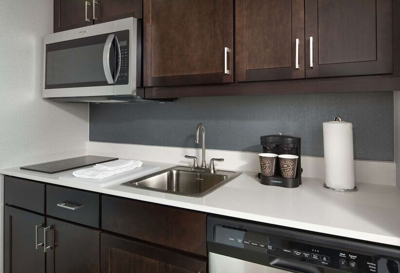 스탠다드 스튜디오 더블 침대, Homewood Suites By Hilton Teaneck Glenpointe