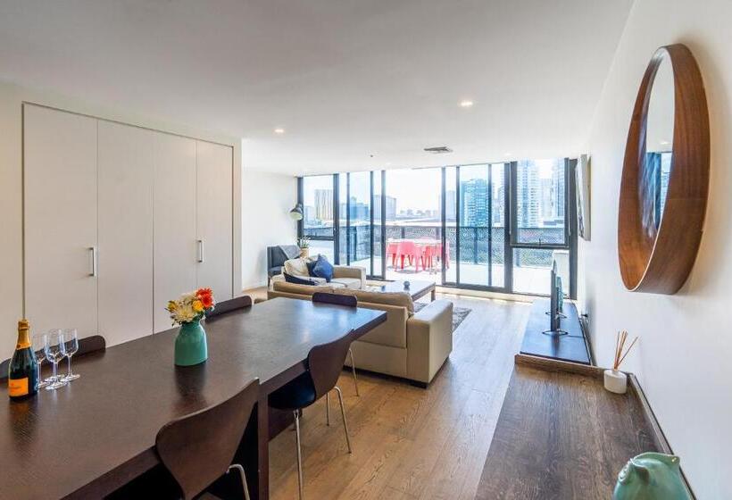 침실 2개 스위트, Melbourne City Apartments   Teri