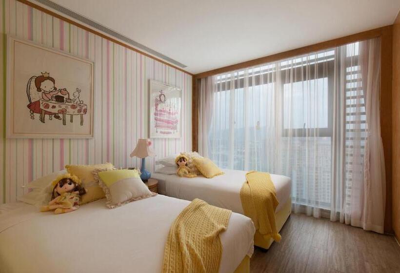 침실 2개 스위트, Mangrove Tree Resort World Sanya Bay  Elader Palm Tower