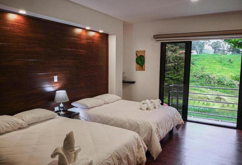 חדר סטנדרט עם מרפסת, Burbi Lake Lodge Monteverde