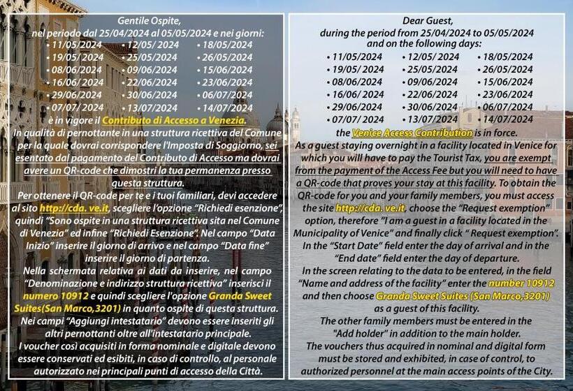 اتاق استاندارد, Granda Sweet Suites
