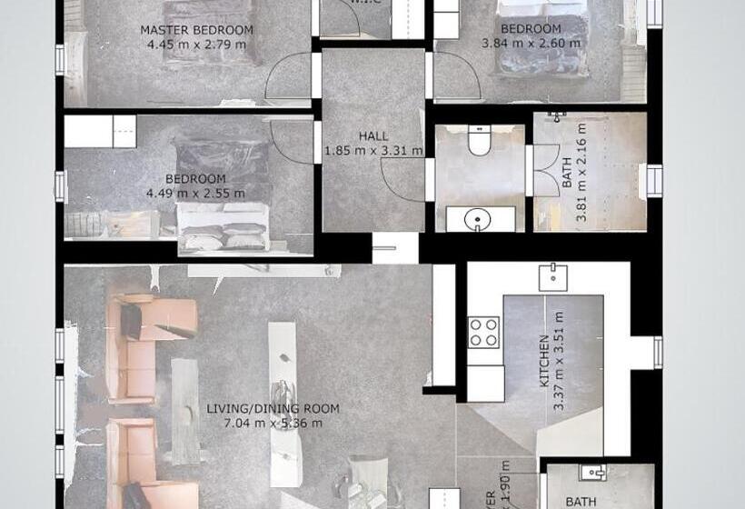 Люкс 3 Спальни, Boardinghouse Emden