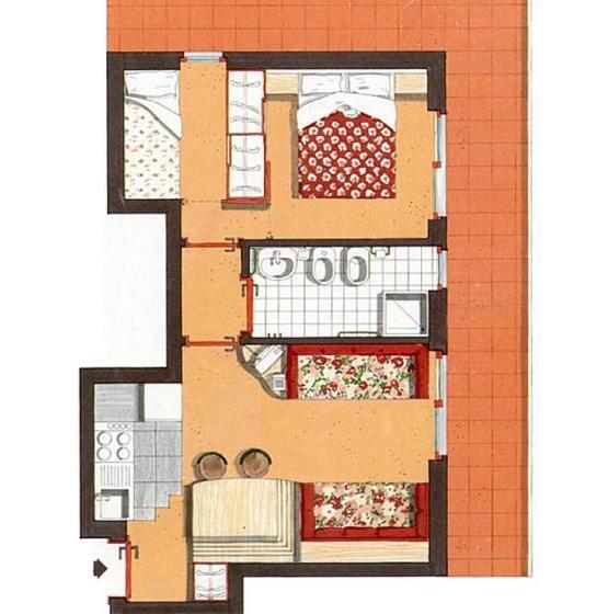 شقة غرفتين, Residence Orsa Maggiore