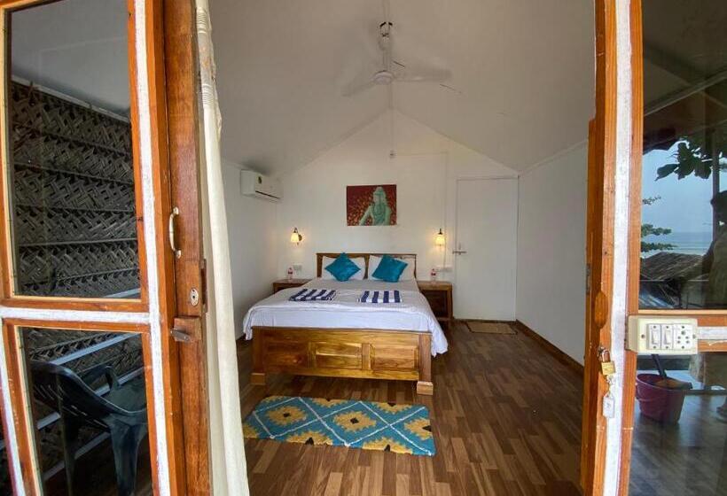 디럭스 룸 바다 전망, Omkar Beach Bungalow
