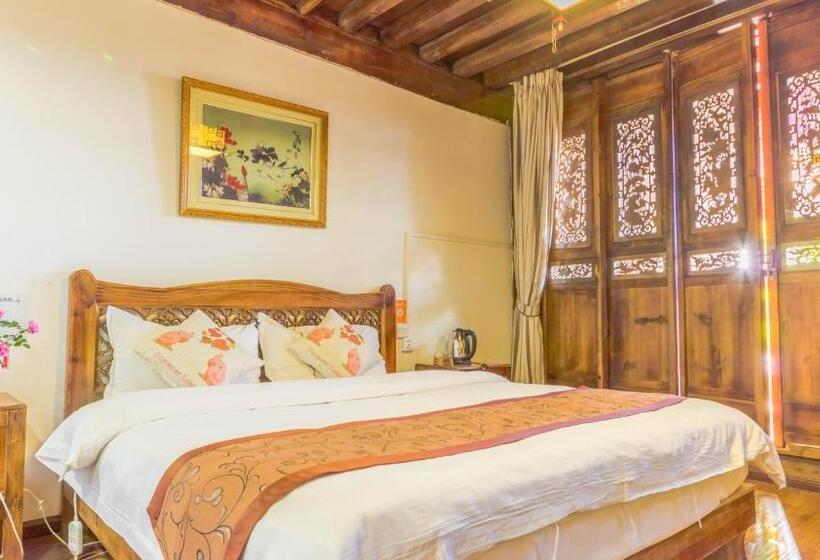 اتاق استاندارد با چشم‌انداز باغ, Lijiang Three Wells Inn