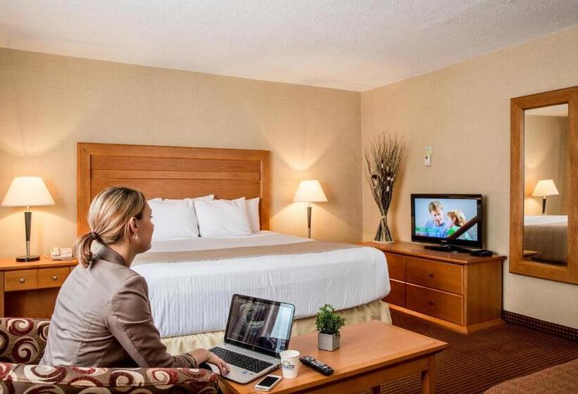 キングサイズベッドのスタンダードルーム, Days Inn By Wyndham Edmonton Downtown