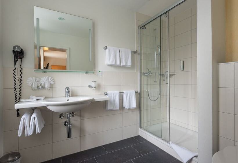 اتاق استاندارد با چشم‌انداز دریاچه, Parkhotel Gunten – Beach & Spa