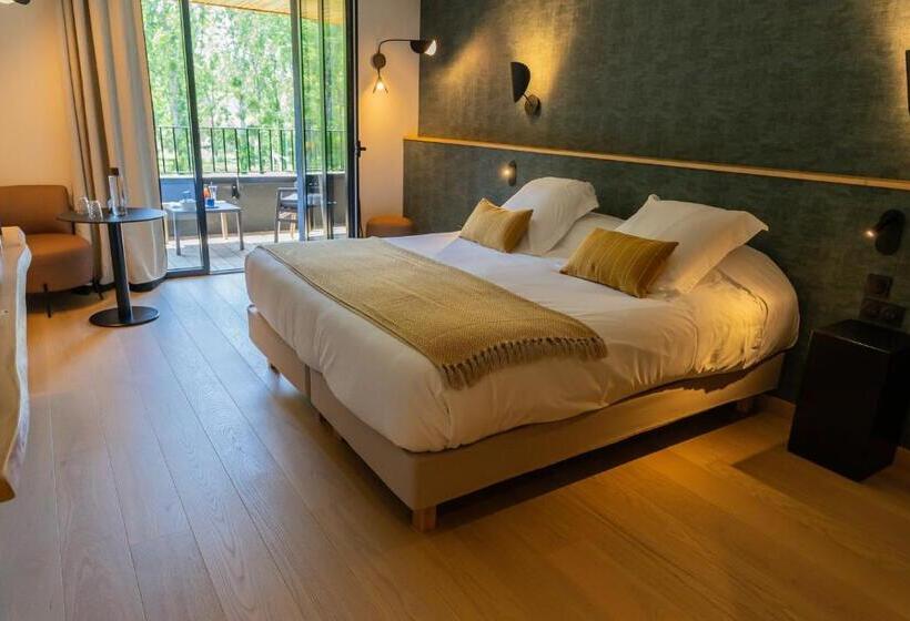 חדר סופריור עם טרסה, Auberge De La Caillère